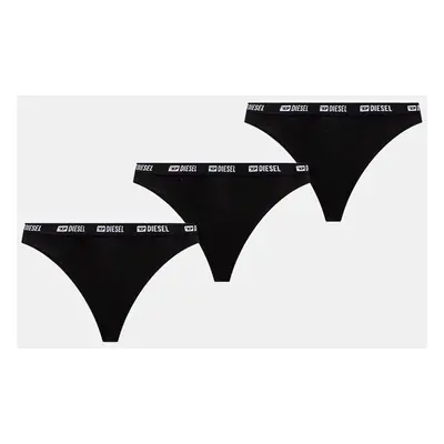 Tanga Karl Lagerfeld 3-pack černá barva, A1W47149