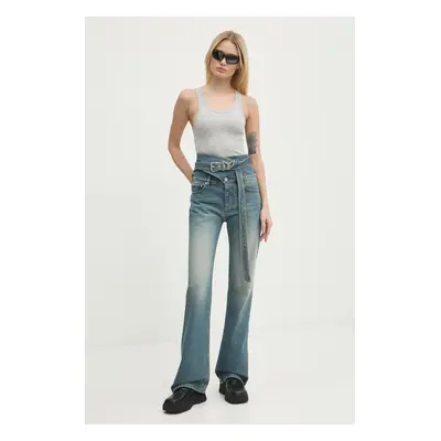 Džíny Y/Project WRAP BELT JEANS dámské, high waist, 107PA006