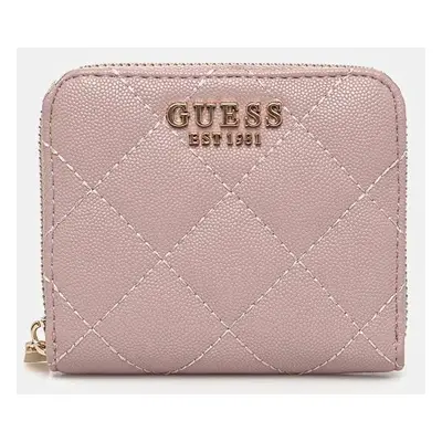 Peněženka Guess CARLY růžová barva, SWQG95 09137