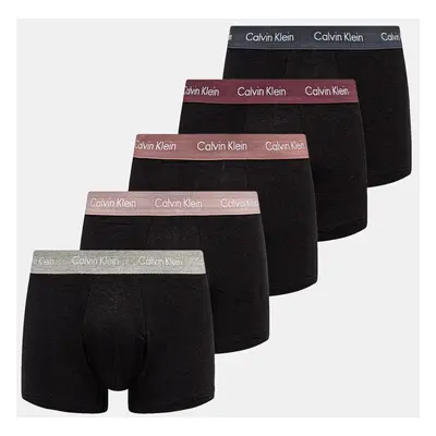 Boxerky Calvin Klein Underwear 5-pack pánské, černá barva, 000NB2734A