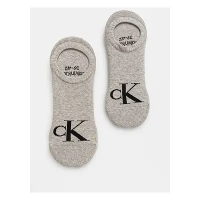 Ponožky Calvin Klein Jeans 2-pack pánské, šedá barva, 701228809