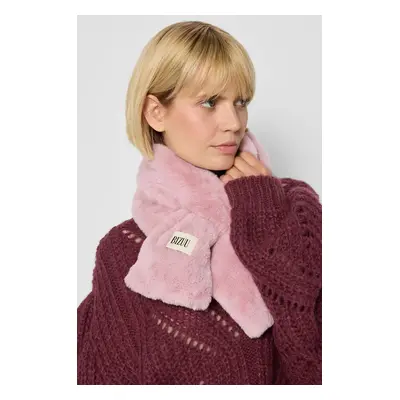 Šála Bizuu FLUFFY růžová barva, FLUFFY ROZOWY AW24