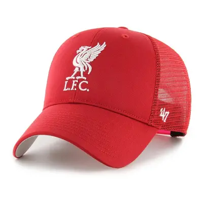 Kšiltovka 47 brand Liverpool FC červená barva, s aplikací, EPL-BRANS04CTP-RDB