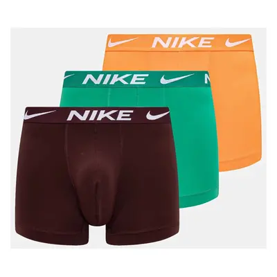 Boxerky Nike 3-pack pánské, zelená barva, 0000KE1157