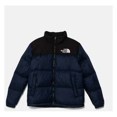 Dětská péřová bunda The North Face TEEN 1996 RETRO NUPTSE JACKET tmavomodrá barva, NF0A8A4C92A1