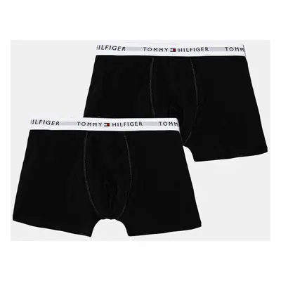 Dětské boxerky Tommy Hilfiger 2-pack černá barva, UB0UB00548