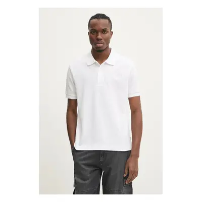 Bavlněné polo tričko Guess Jeans bílá barva, M4BP29 KCJV1