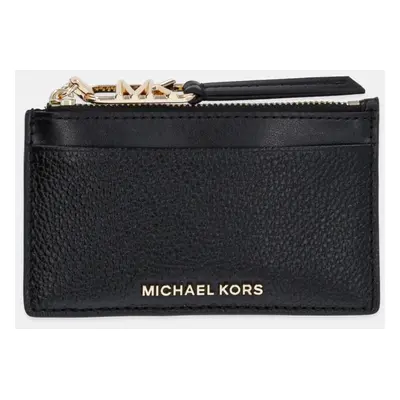 Kožená peněženka MICHAEL Michael Kors černá barva, 32H3G8ED1L