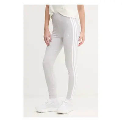 Legíny adidas Essentials dámské, šedá barva, vzorované, JE0075