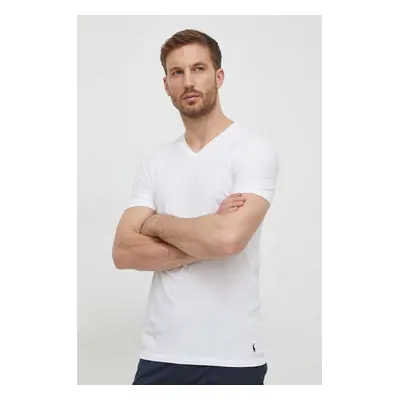 Bavlněné tričko Polo Ralph Lauren 3-pack bílá barva, 714936903