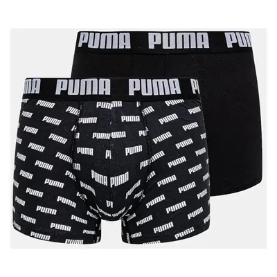 Boxerky Puma 2-pack pánské, černá barva, 938324