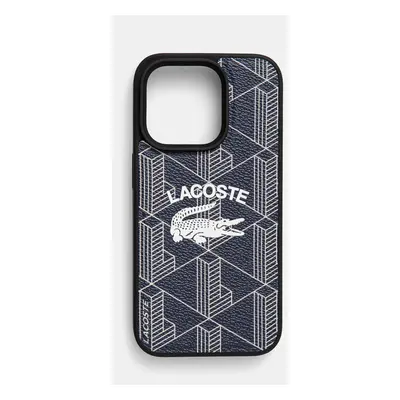 Obal na telefon Lacoste iPhone 15 Pro 6.1 tmavomodrá barva, LCHMP15LPIGV