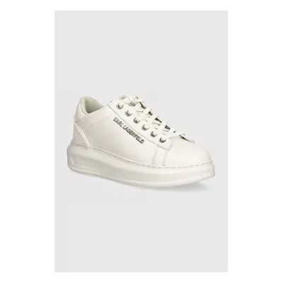 Kožené sneakers boty Karl Lagerfeld KAPRI bílá barva, KL62525N