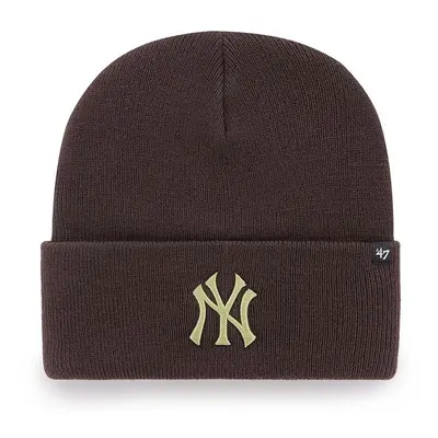 Čepice 47brand MLB New York Yankees hnědá barva