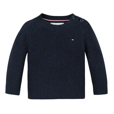 Kojenecký svetr Tommy Hilfiger tmavomodrá barva, lehký, KN0KN01962