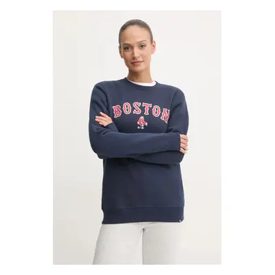 Mikina 47 brand MLB Boston Red Sox dámská, tmavomodrá barva, s potiskem, BB002PEMIBC630058FN