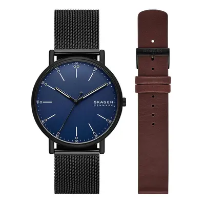 Hodinky Skagen černá barva, SKW6933SET