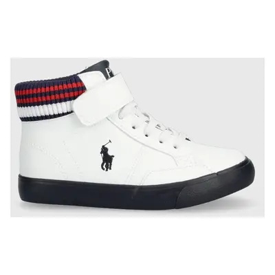 Dětské sneakers boty Polo Ralph Lauren bílá barva