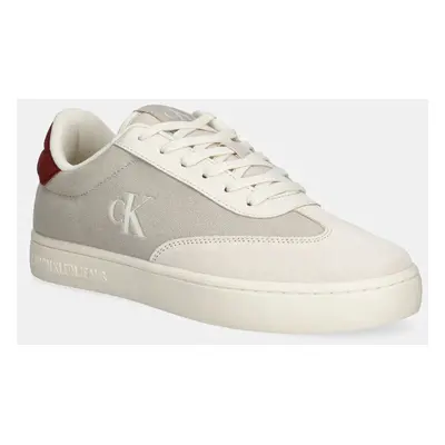 Sneakers boty Calvin Klein Jeans CLASSIC CUPSOLE LOW MIX MG béžová barva, YM0YM01169