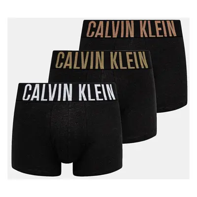 Boxerky Calvin Klein Underwear 3-pack pánské, černá barva, 000NB3608A