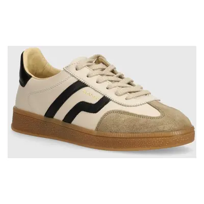 Kožené sneakers boty Gant Cuzima béžová barva, 29531665 G187