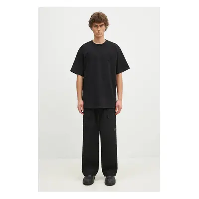 Bavlněné tričko Norse Projects Simon Loose Organic Heavy Jersey N Patch černá barva, N01.0667.99