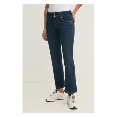 Džíny Pepe Jeans STRAIGHT JEANS LW VENUS dámské, high waist, PL204848ED7