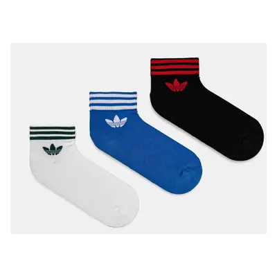 Ponožky adidas Originals 3-pack černá barva, JI9487