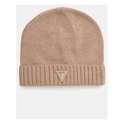 Čepice z vlněné směsi Guess BEANIE béžová barva, V4BZ08 Z39B0