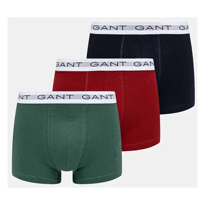 Boxerky Gant 3-pack pánské, bílá barva, 902443003