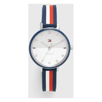 Hodinky Tommy Hilfiger tmavomodrá barva