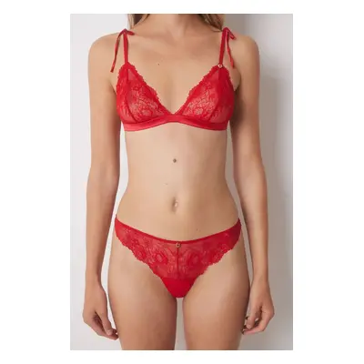 Tanga women'secret RED XMAS LA VECINA RUBIA červená barva, 5358625