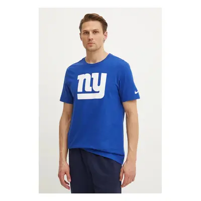 Bavlněné tričko Nike New York Giants modrá barva, s potiskem, N199-4EW-8I-CLH