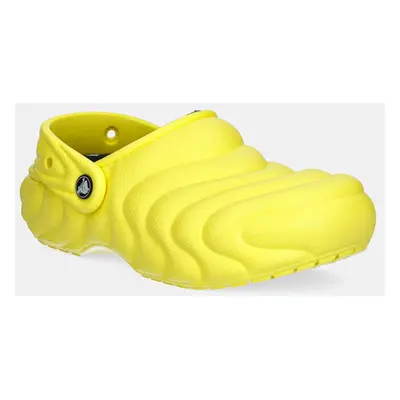 Pantofle Crocs Classic Lined Overpuff Clog žlutá barva, 210059