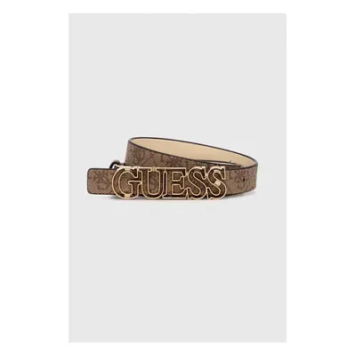 Pásek Guess VIKKY dámský, béžová barva, BW7859 P3420