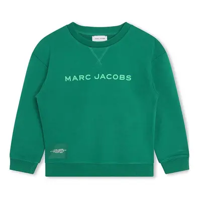 Dětská mikina Marc Jacobs zelená barva, s potiskem