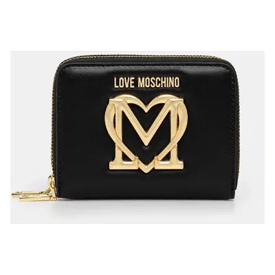 Peněženka Love Moschino černá barva, JC5713PP0L