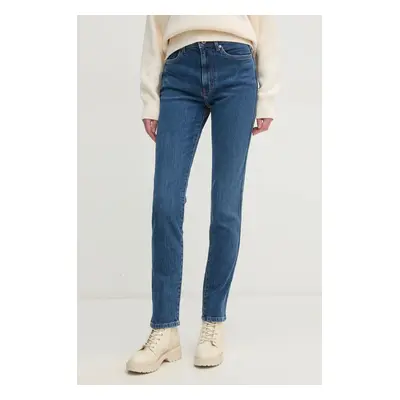 Džíny Pepe Jeans SLIM JEANS UHW BETTY dámské, modrá barva, PL204590EE3