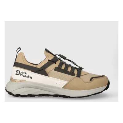 Boty Jack Wolfskin Dromoventure Athletic Low pánské, béžová barva, 4057011