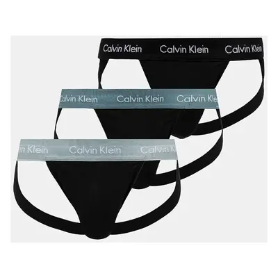 Jockstrapy Calvin Klein Underwear 3-pack černá barva, 000NB3363A