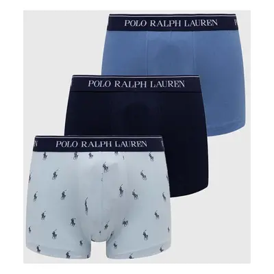 Boxerky Polo Ralph Lauren 3-pack pánské, šedá barva, 714830299