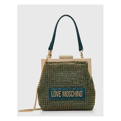 Kabelka Love Moschino zelená barva, JC4043PP1LLP100A