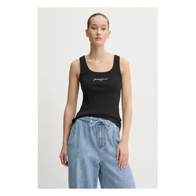 Top Guess Jeans dámský, černá barva, W5RP48 KA0H1