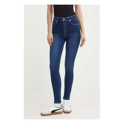 Džíny Karl Lagerfeld Jeans dámské, tmavomodrá barva, 245J1100