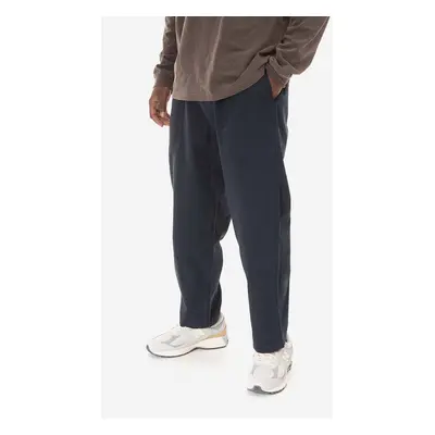 Bavlněné kalhoty Gramicci Loose Tapered Pant tmavomodrá barva, široké, medium waist, G103.OGT-cr