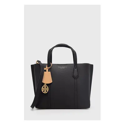 Kožená kabelka Tory Burch Perry Triple-Compartment černá barva, 81928.001