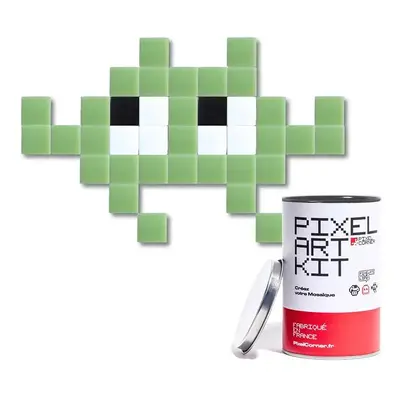 DIY sada - pixelová mozaika Pixel Corner Corner Little Alien zelená barva