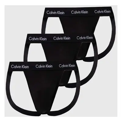 Jockstrapy Calvin Klein Underwear 3-pack černá barva, 000NB3363A