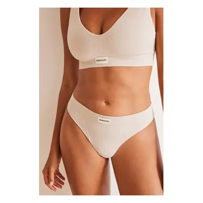 Tanga women'secret SEAMLESS 1 béžová barva, 5128081