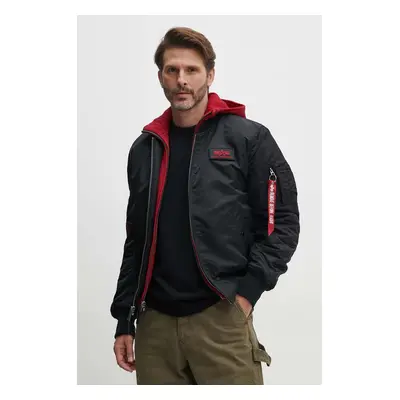 Bomber bunda Alpha Industries MA-1 D-Tec SE černá barva, přechodná, 133104.94